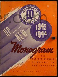 6x049 MONOGRAM PICTURES 1943-44 11x14 studio brochure '43 Bela Lugosi, Charlie Chan, Hitler's Women
