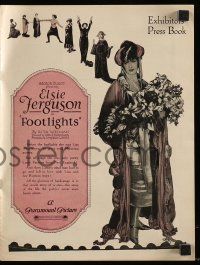 6x556 FOOTLIGHTS pressbook '21 Broadway actress Elsie Ferguson, Reginald Denny