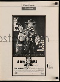 6x557 FOR A FEW DOLLARS MORE pressbook '67 Sergio Leone, Clint Eastwood, spaghetti western!