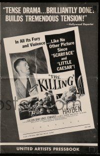 6x665 KILLING pressbook '56 Sterling Hayden, sexy Marie Windsor, directed by Stanley Kubrick