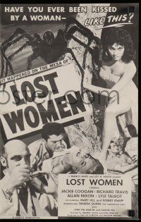 6x722 MESA OF LOST WOMEN pressbook '52 grown up Jackie Coogan vs super women who kissed & killed!