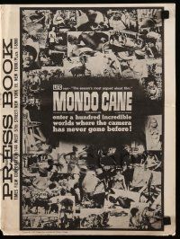 6x732 MONDO CANE pressbook '63 classic early Italian documentary of human oddities!