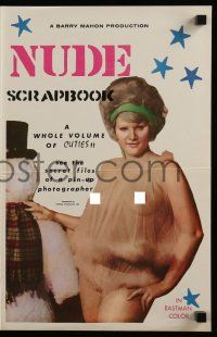 6x762 NUDE SCRAPBOOK pressbook '64 Barry Mahon, see the secret files of a pin-up photographer!