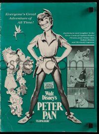 6x785 PETER PAN pressbook R69 Walt Disney animated cartoon fantasy classic!
