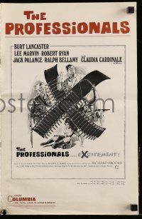 6x798 PROFESSIONALS pressbook '66 Burt Lancaster, Lee Marvin, Claudia Cardinale, Howard Terpning art