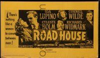 6x818 ROAD HOUSE pressbook '48 Ida Lupino, Cornel Wilde, Richard Widmark, Celeste Holm, noir!