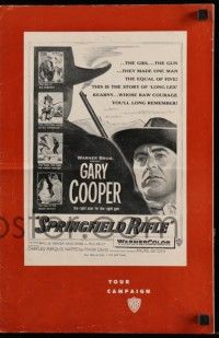 6x878 SPRINGFIELD RIFLE pressbook '52 Gary Cooper is the right man for the right gun!