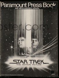 6x883 STAR TREK pressbook '79 cool art of William Shatner & Leonard Nimoy by Bob Peak!