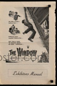 6x988 WINDOW pressbook '49 Bobby Driscoll is alone with terror at the window, great noir images!