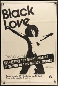 6y089 BLACK LOVE 1sh '71 Herschell Gordon Lewis directed, everything you might imagine!