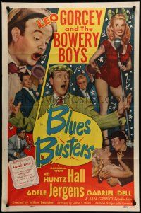 6y103 BLUES BUSTERS 1sh '50 Leo Gorcey and the Bowery Boys, sexy Adele Jergens!