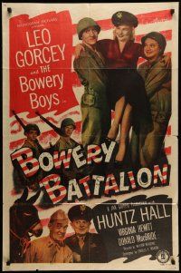 6y108 BOWERY BATTALION 1sh '51 Leo Gorcey, Huntz Hall & The Bowery Boys in the U.S. Army!