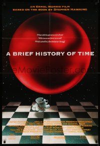 6y115 BRIEF HISTORY OF TIME 1sh '92 based on the book by Steven Hawking, cool image!