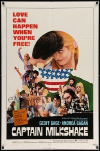 6y129 CAPTAIN MILKSHAKE 1sh '72 Geoff Gage, Andrea Cagan, love can happen when you're free!