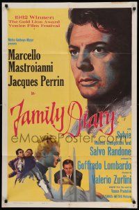 6y233 FAMILY DIARY style B 1sh '63 Cronaca Familiare, Valerio Zurlini, Marcello Mastroianni