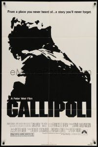 6y264 GALLIPOLI 1sh '81 Peter Weir directed classic, Mark Lee, Mel Gibson!