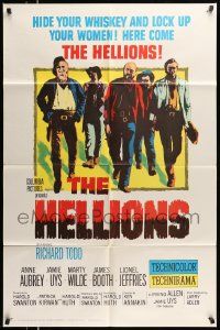 6y316 HELLIONS 1sh '62 hide your whiskey & lock up your women, Ken Annakin directed!