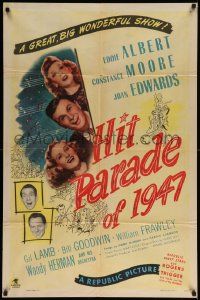 6y335 HIT PARADE OF 1947 1sh '47 Eddie Albert, Woody Herman, a great big wonderful show!
