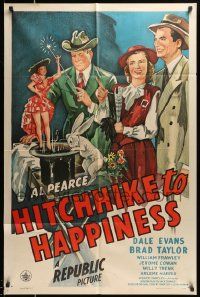 6y336 HITCHHIKE TO HAPPINESS 1sh '45 solo Dale Evans!