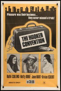 6y344 HOOKER CONVENTION 1sh '70s pleasure was their business... they never missed a trick!