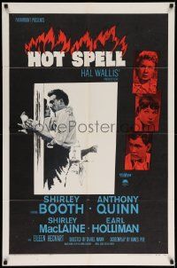 6y349 HOT SPELL 1sh '58 Shirley Booth, Anthony Quinn, Shirley MacLaine