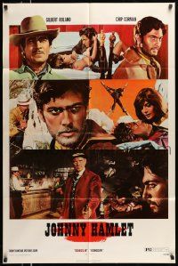 6y392 JOHNNY HAMLET 1sh '72 Gilbert Roland in Shakespeare spaghetti western!