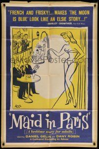6y466 MAID IN PARIS 1sh '57 Pierre Gaspard-Huit's Paris Canaille, a bedtime story for adults!