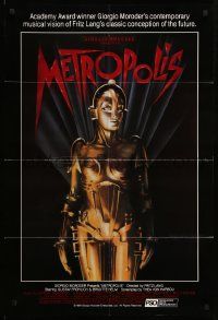6y490 METROPOLIS 1sh R84 Brigitte Helm as the gynoid Maria, The Machine Man!