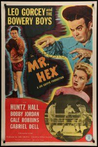6y509 MR HEX 1sh '46 Leo Gorcey, Huntz Hall, Bowery Boys, great wacky boxing images!