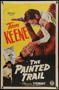6y576 PAINTED TRAIL 1sh '38 Tom Keene goes on the war path for The Pecos Kid!