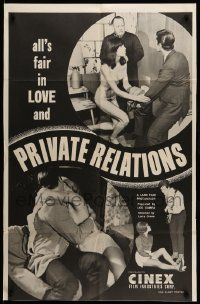 6y608 PRIVATE RELATIONS 26x40 1sh '68 the dirty side to the public relations racket!