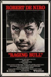 6y618 RAGING BULL 1sh '80 Martin Scorsese, Kunio Hagio art of boxer Robert De Niro!
