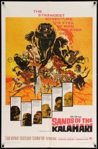 6y691 SANDS OF THE KALAHARI 1sh '65 the strangest adventure the eyes of man have ever seen!