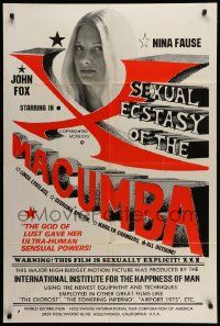 6y724 SEXUAL ECSTASY OF THE MACUMBA 1sh '74 the god of lust gave her Ultra-human sensual powers!