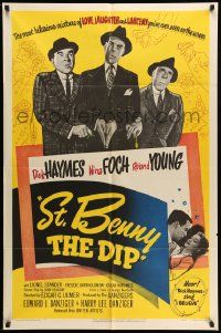 6y769 ST BENNY THE DIP 1sh '51 directed by Edgar Ulmer, Dick Haymes & Nina Foch!