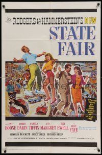 6y789 STATE FAIR 1sh '62 Pat Boone, Ann-Margret, Rodgers & Hammerstein musical!