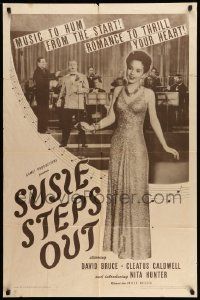 6y830 SUSIE STEPS OUT 1sh '46 sexy singer Nita Hunter, romance to thrill your heart!