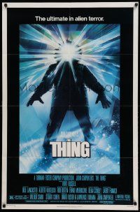 6y886 THING 1sh '82 John Carpenter classic sci-fi, Struzan art, new credit studio style!