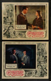 6z916 CONTRABAND SPAIN 2 English LCs '55 great images of Anouk Aimee, Richard Greene!