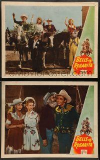 6z906 BELLS OF ROSARITA 2 LCs '45 Roy Rogers w/ Dale Evans, Gabby, Adele Mara and Trigger!