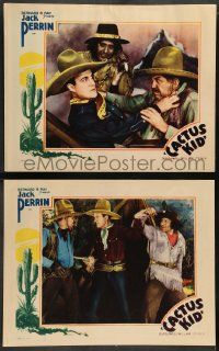 6z912 CACTUS KID 2 LCs '35 great images of Jack Perrin, Slim Whitaker!