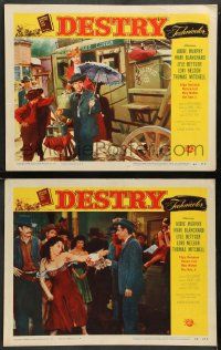 6z921 DESTRY 2 LCs '54 Audie Murphy & Mari Blanchard in the West's best loved classic story!