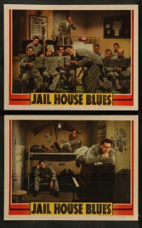 6z943 JAIL HOUSE BLUES 2 LCs '41 Nat Pendleton, Robert Paige, cool musical scene!