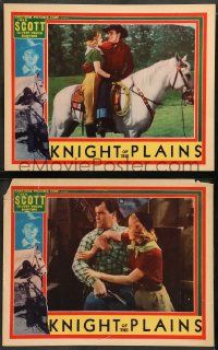 6z945 KNIGHT OF THE PLAINS 2 LCs '38 Fred Scott, John Merton and gorgeous Marion Weldon!