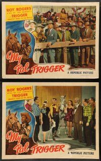 6z960 MY PAL TRIGGER 2 LCs '46 Roy Rogers & his beloved horse, Dale Evans, Gabby Hayes!