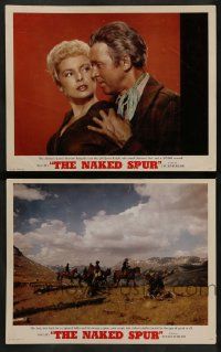 6z961 NAKED SPUR 2 LCs '53 cool close up of James Stewart, Janet Leigh + outdoor scene!