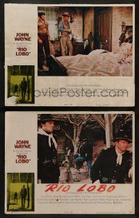 6z967 RIO LOBO 2 LCs '71 John Wayne, Jennifer O'Neill, directed by Howard Hawks!