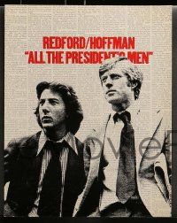 6z037 ALL THE PRESIDENT'S MEN 8 color 11x14 stills '76 Robert Redford & Dustin Hoffman!