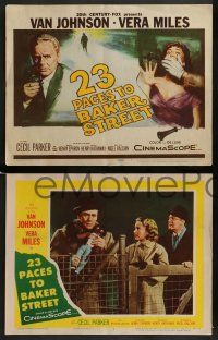 6z027 23 PACES TO BAKER STREET 8 LCs '56 images of Van Johnson, pretty Vera Miles!