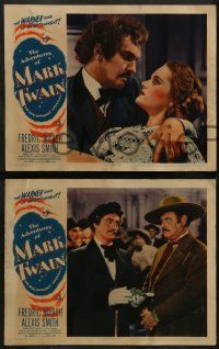 6z698 ADVENTURES OF MARK TWAIN 5 LCs '44 great images of Fredric March & Alexis Smith!